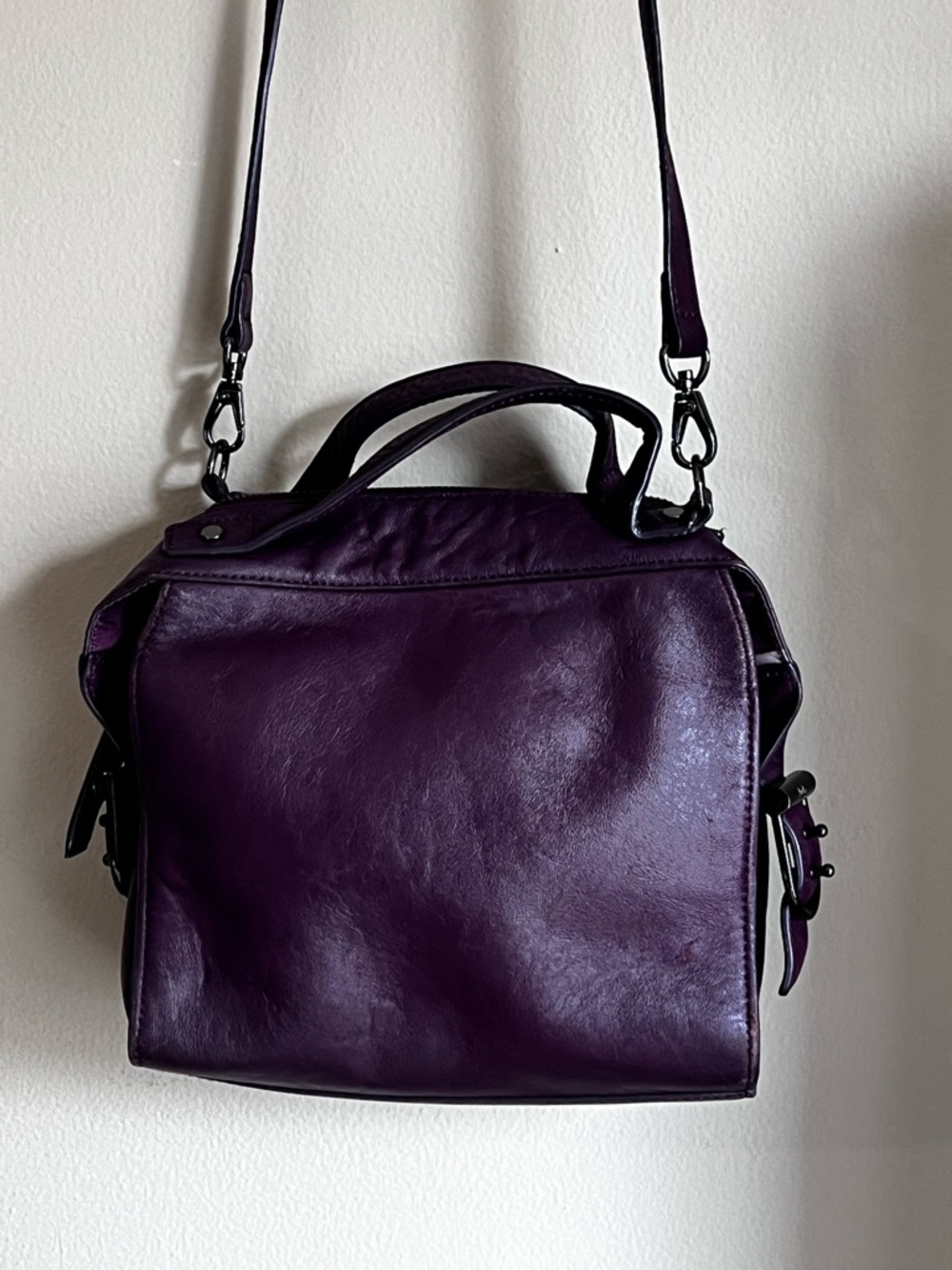 Kooba Purple Leather Crossbody Satchel - Women Bags
